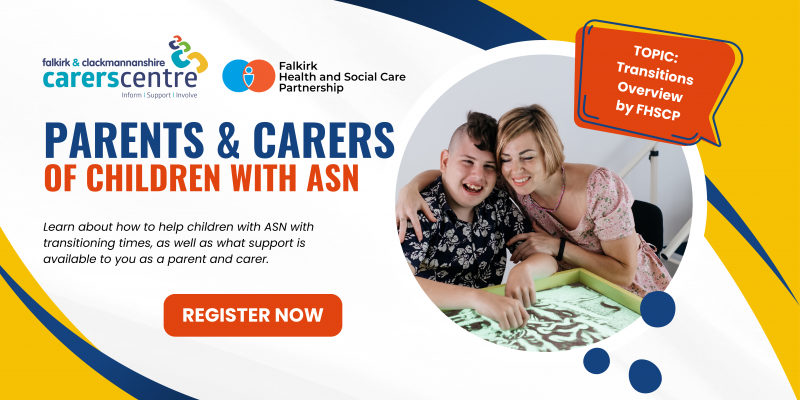 invitation to transitions overview session for parents and carers of children with ASN