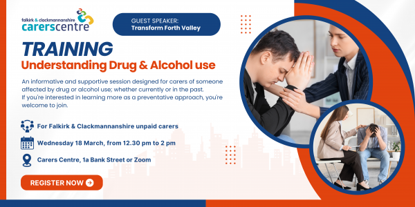 invitation to training about understanding drug & alcohol use