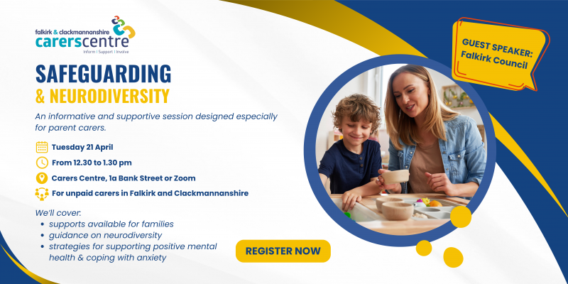 invitation to safeguarding and neurodiversity session in the centre or on zoom