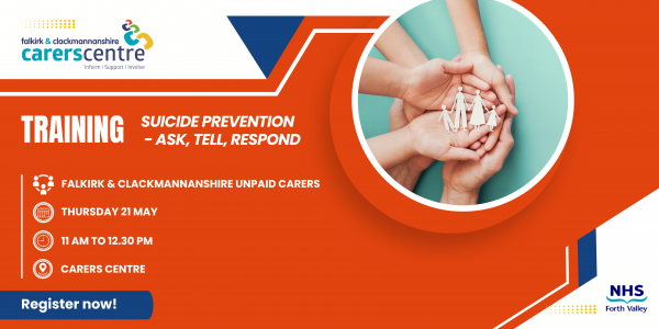 invitation to training about suicide and prevention