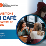 invitation to help with transitions drop in cafe taking place in May