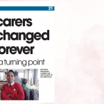photo of Sunday National article about Bami, a Falkirk carer who is also a Carer Representative