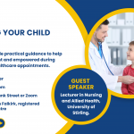 invitation to session to gain practical tips for navigating hospital stays for your child