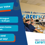 invitation to falkirk carers' voice on monday 24 august