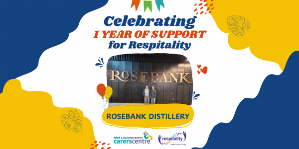celebrating rosebank distillery for supporting unpaid carers